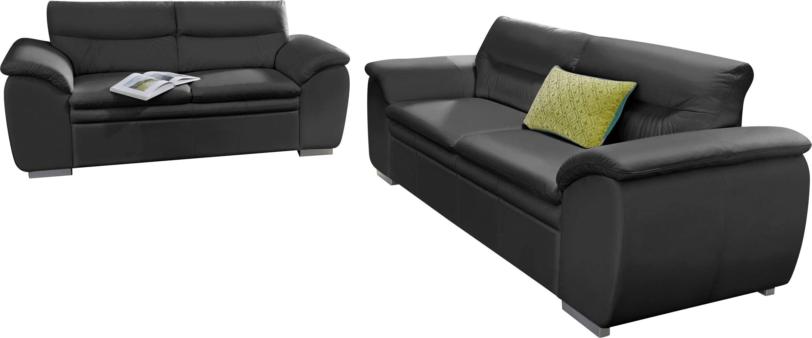 COTTA Polstergarnitur Leandra, Set bestehend aus: 2-Sitzer & 2,5-Sitzer