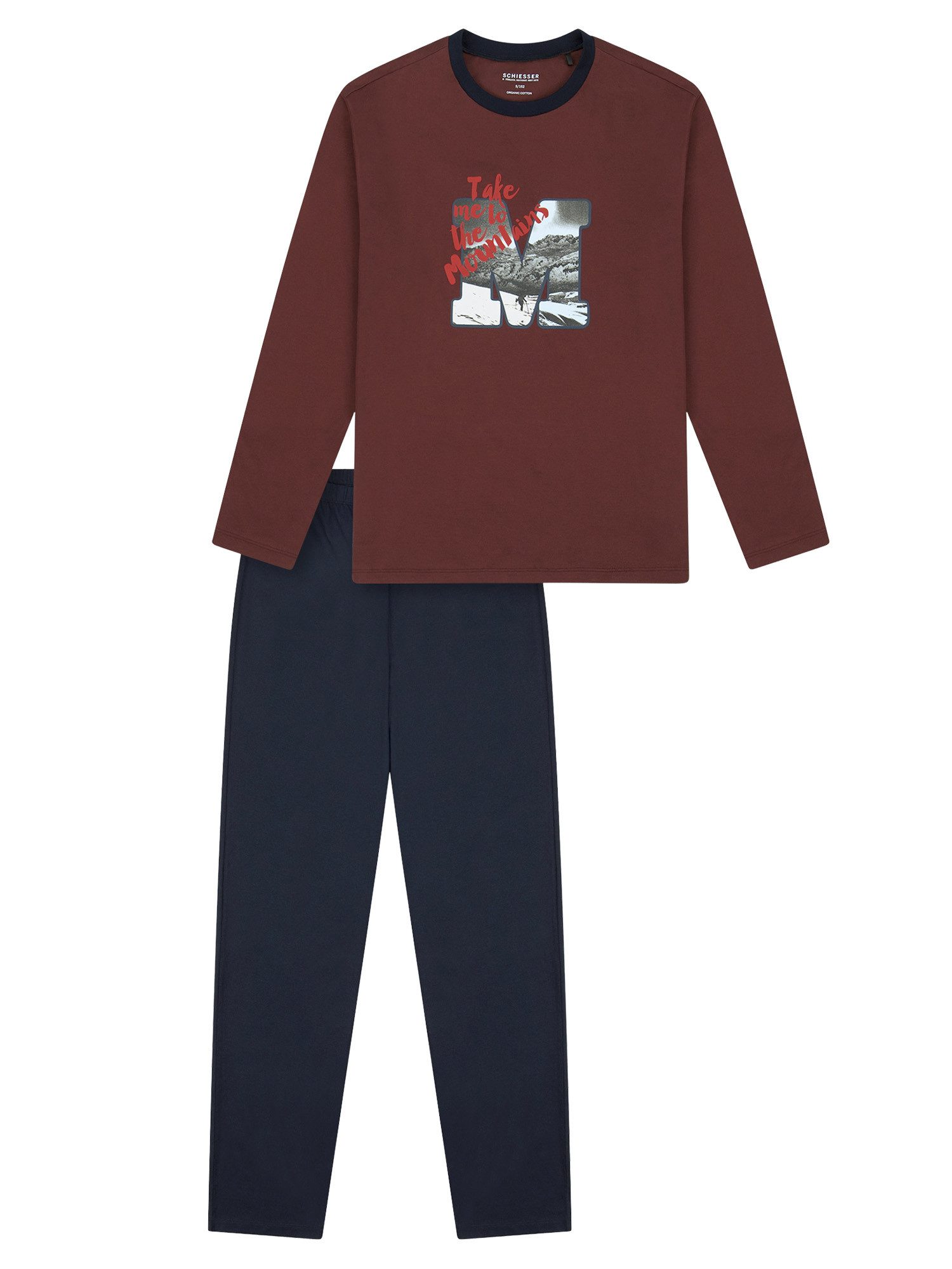 Schiesser Pyjama Sleepwear (2 tlg) Schlafanzug, Pyjama Set, Nachtwäsche