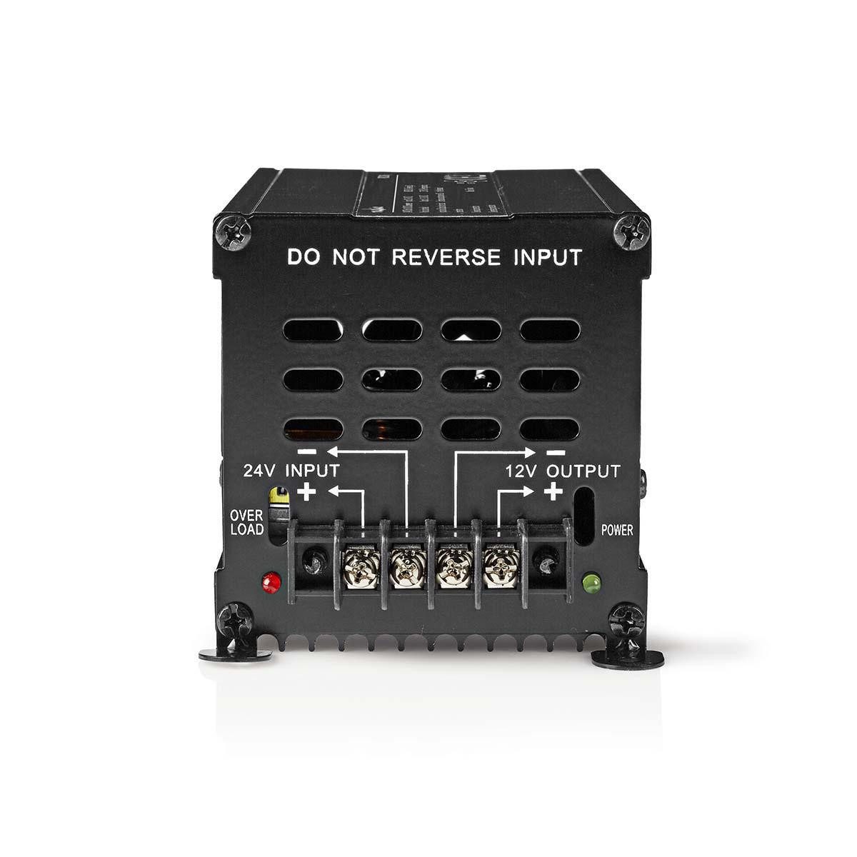 Nedis Spannungswandler POCO106, (1 St), 24 V DC, 12 V DC, Schraubklemme, für flexiblen Einsatz, mit Sicherung