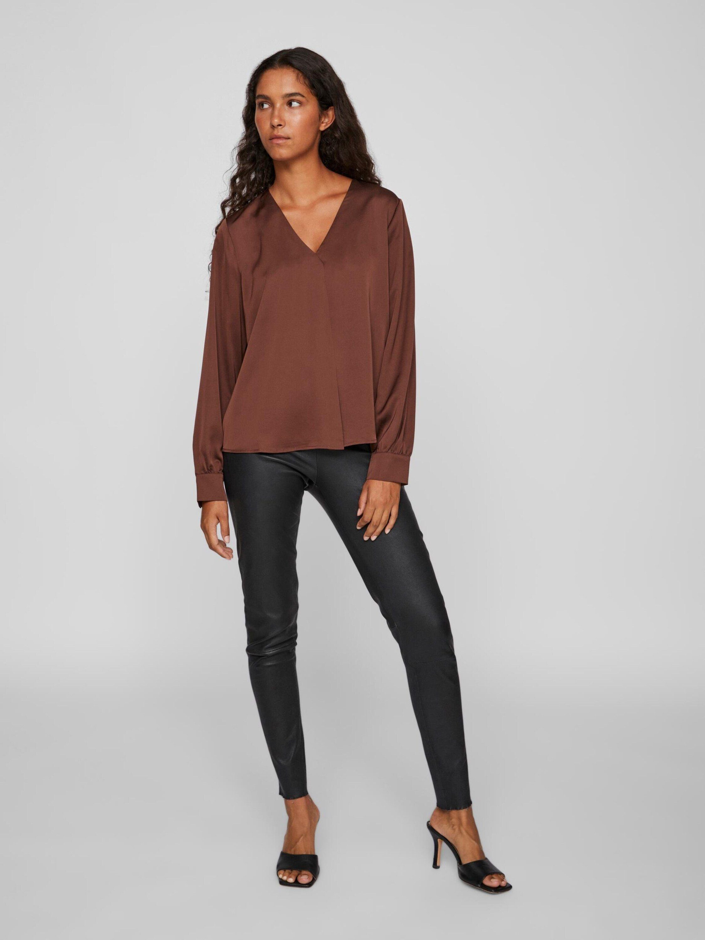 Vila Langarmbluse (1-tlg) Drapiert/gerafft. Reduzierter Preis € 23,90. Unverbindliche Preisempfehlung € 34,90