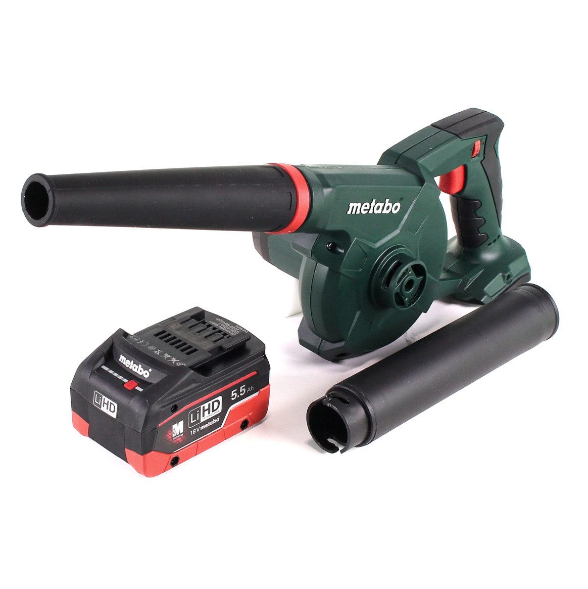 metabo Akku-Laubbläser AG 18 Akku Gebläse 18 V + 1x LiHD Akku 5,5 Ah - ohne Ladegerät