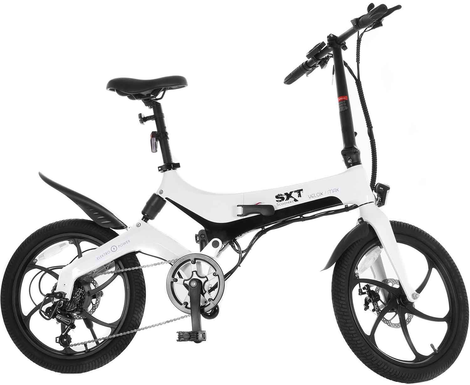 Service zu Übersee-Direktimportpreisen! SXT Scooters E-Bike Gang, Wh 6 Velox Akku Heckmotor, 280,8 MAX