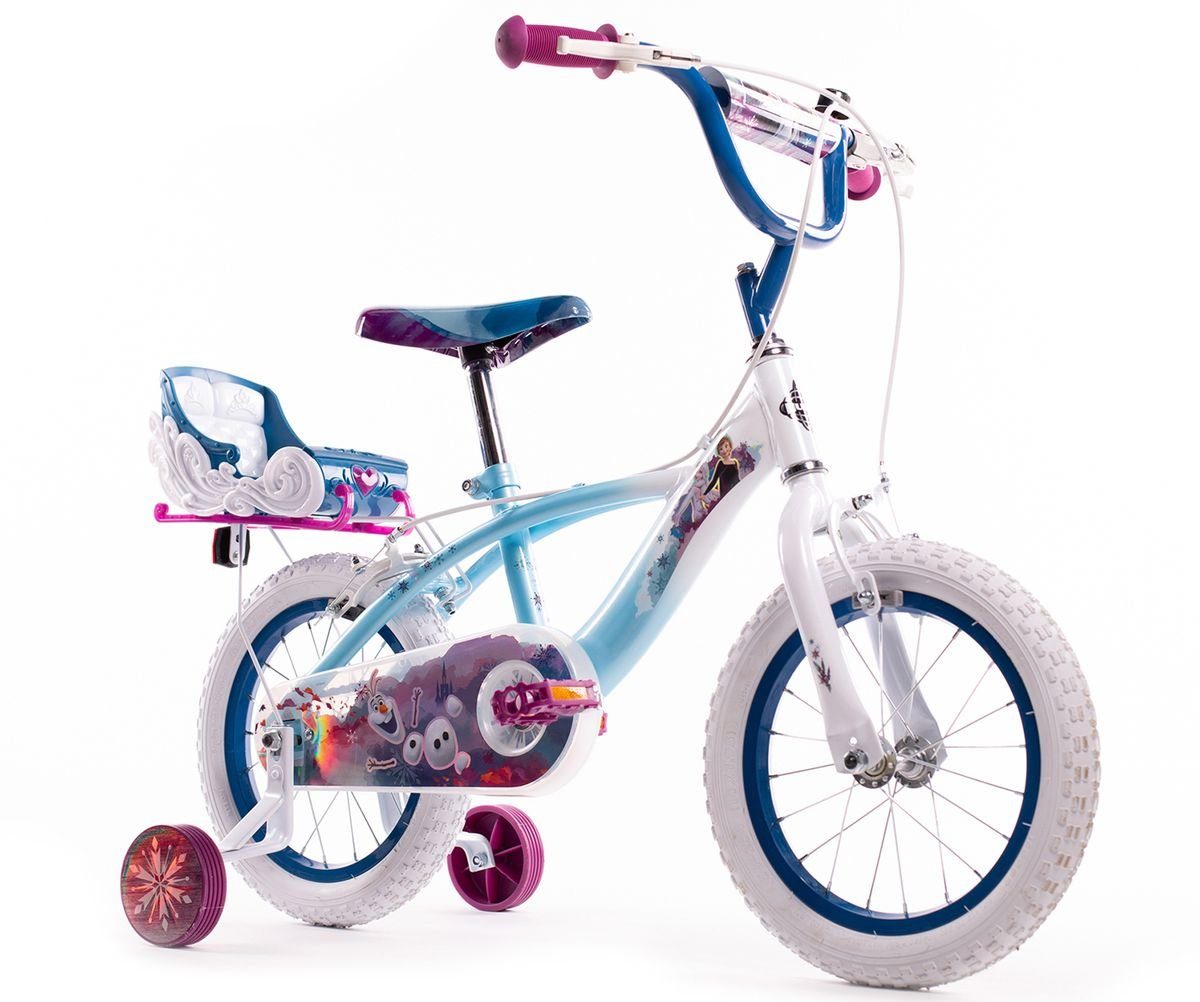 die Kinder Gang, Eiskönigin Zoll Elsa 1 Kinderfahrrad Frozen 14 Huffy Puppensitz, Fahrrad Mädchen Stützräder 24971w, Huffy