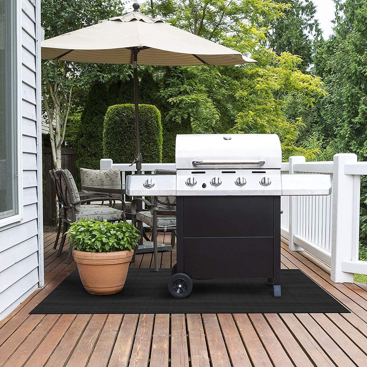 Karat Bodenschutzmatte Grillschutzmatte, Erhältlich in vielen Größen & Farben, Schutzmatte