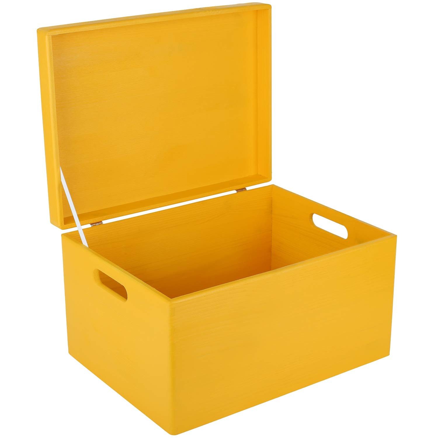 Creative Deco Holzkiste mit Deckel XXL 40x30x24 cm Erinnerungsbox Baby