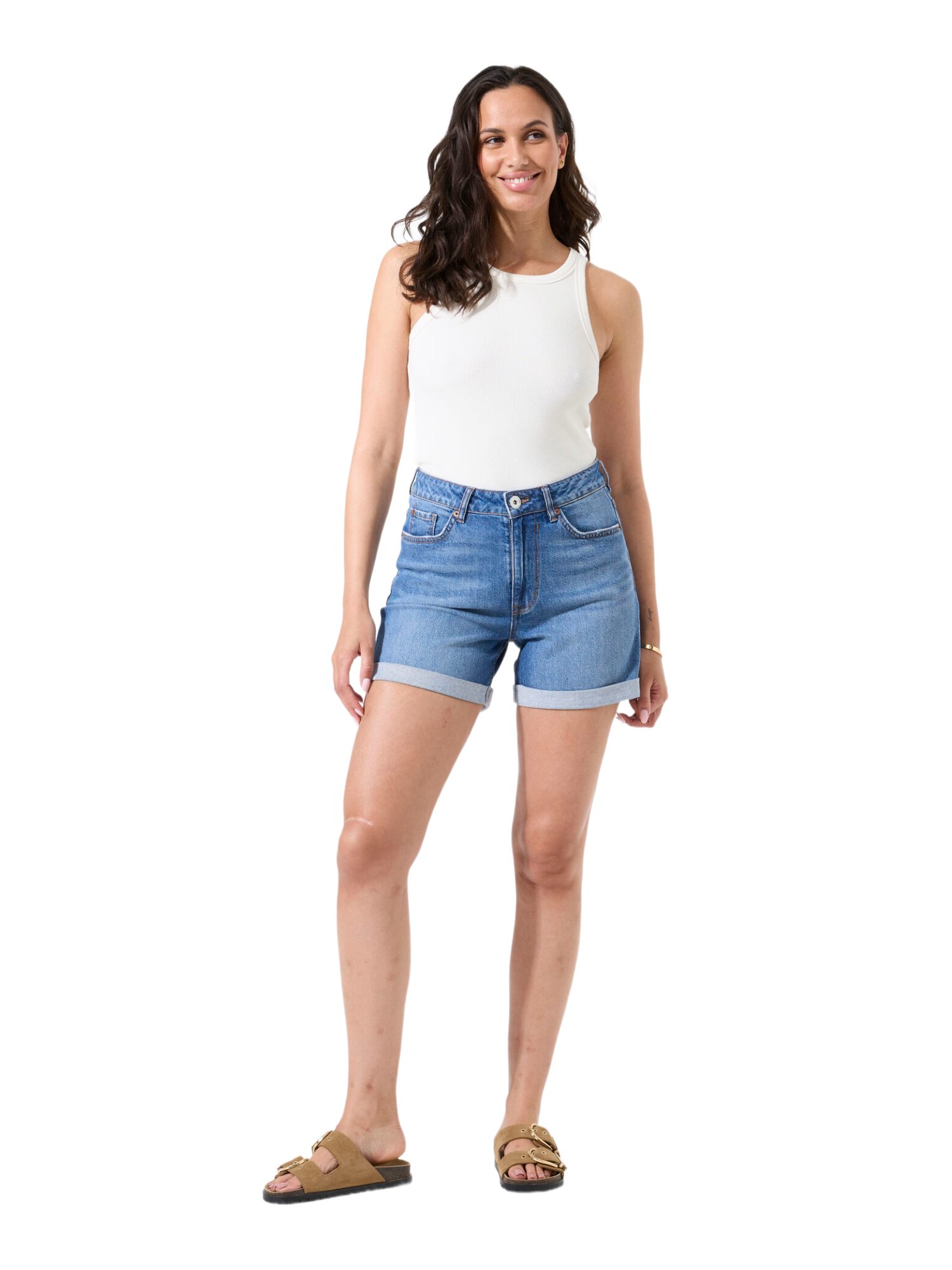 Garcia Stoffhose blau,Casual,Baumwolle,Unifarben,Wide Leg,Mittel