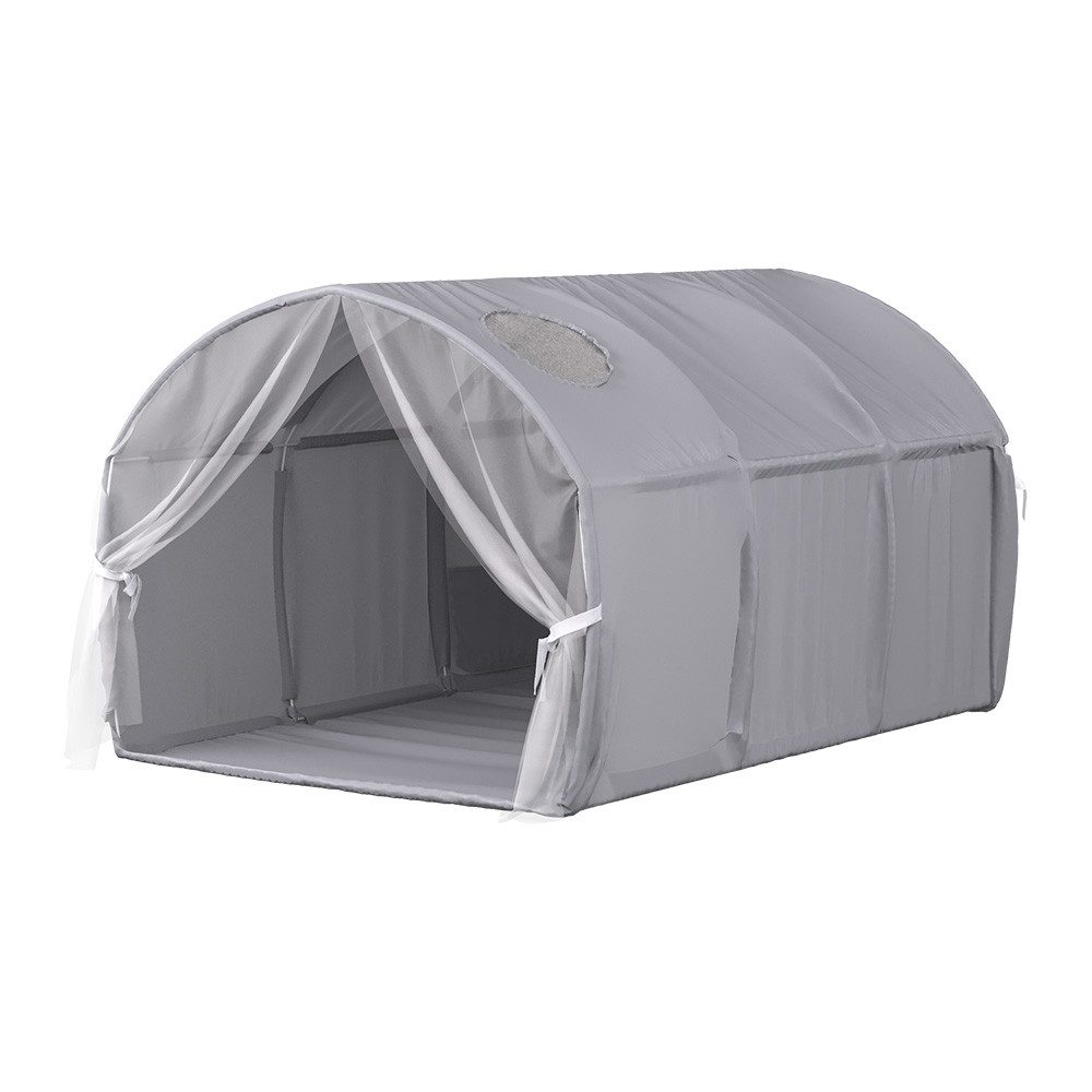 VitaliSpa® Spielzelt Kubby, Grau, 100 x 80 cm mit Fenster und Netz (1-tlg)