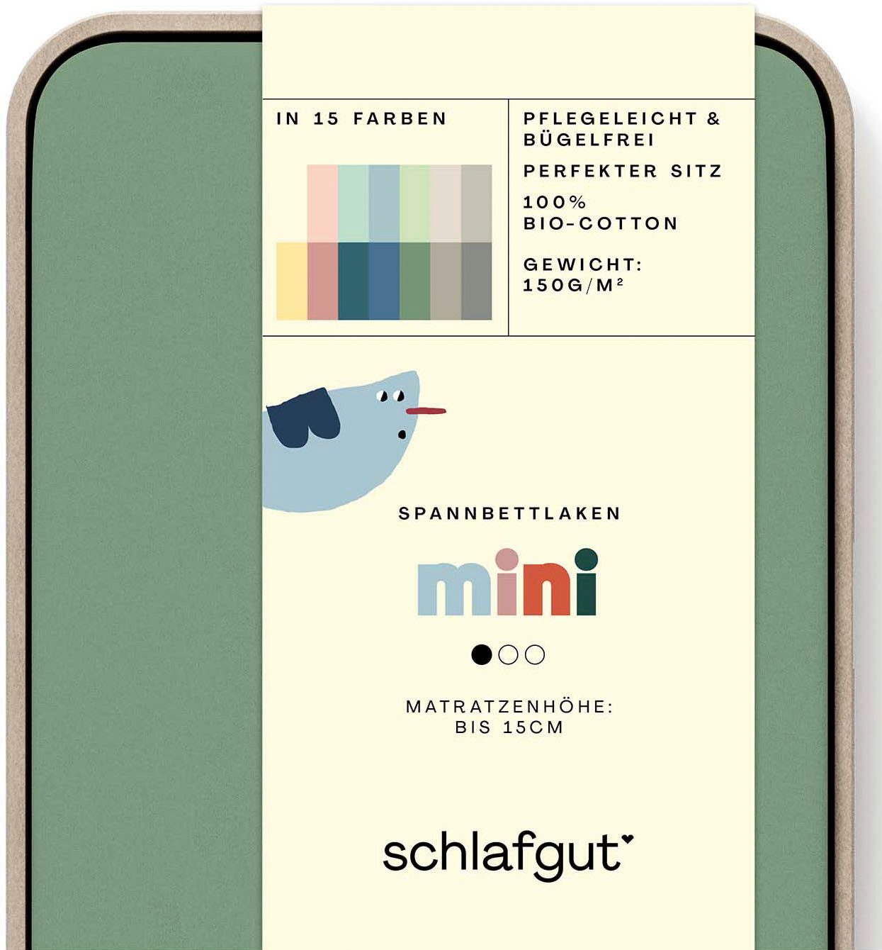Schlafgut Spannbettlaken Casual Mini Spannbettlaken, Jersey, günstig online kaufen
