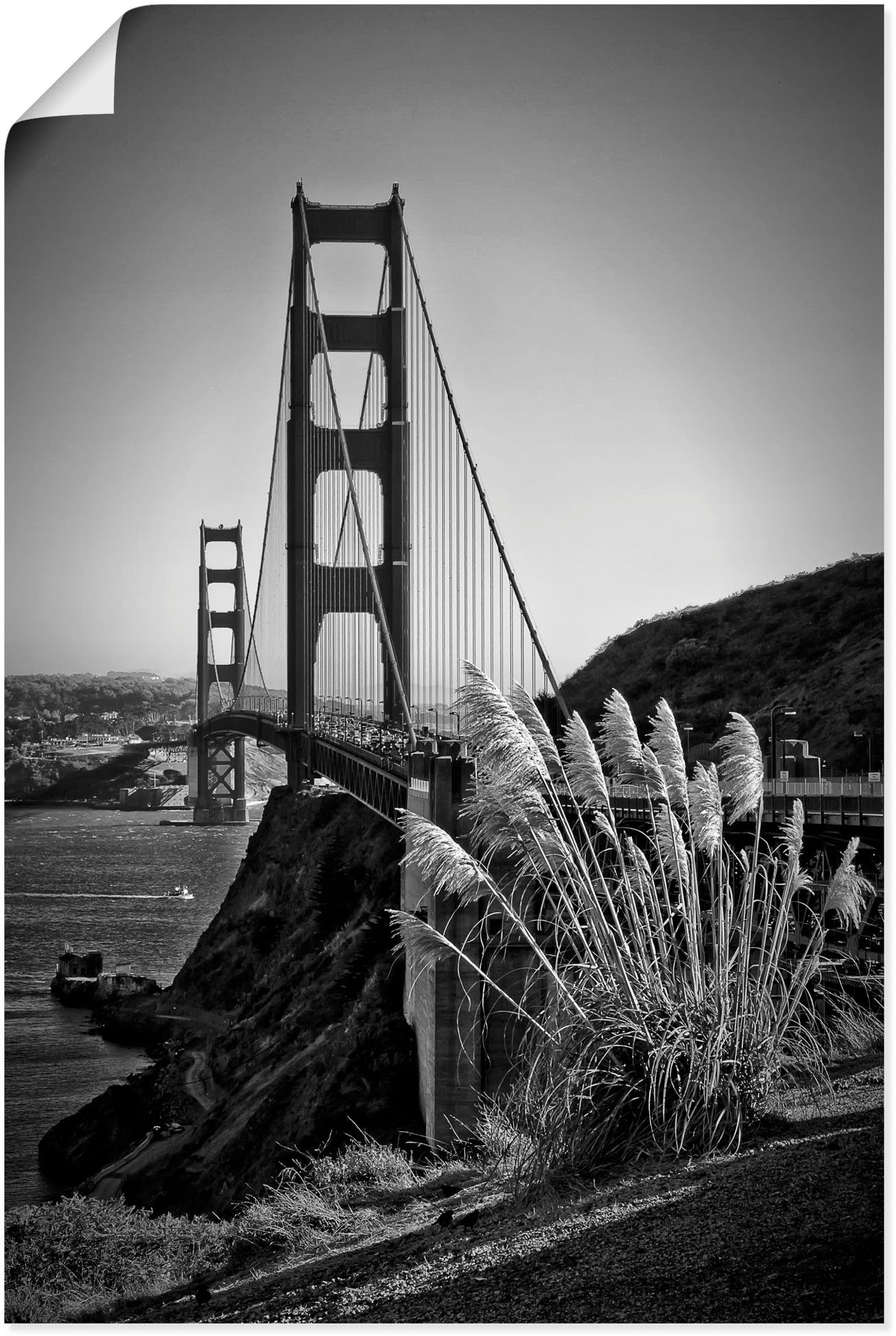 Artland Wandbild San Francisco Golden Gate Bridge, Amerika (1 St), als Alubild, Leinwandbild, Wandaufkleber oder Poster in versch. Größen