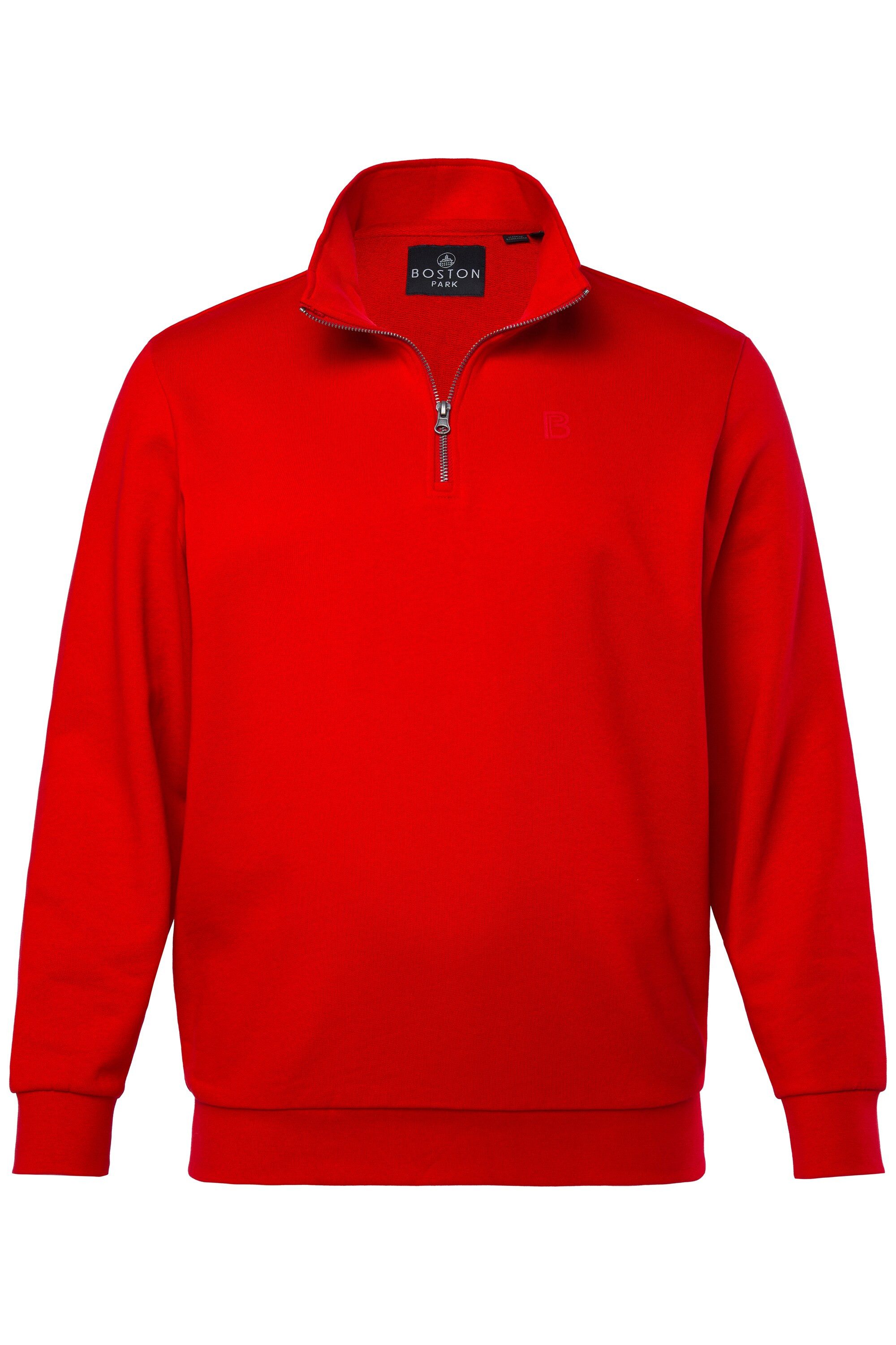 Boston Park Sweatshirt Troyer Sweat Stehkragen mit Zipper günstig online kaufen