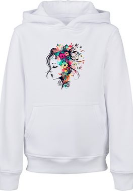 F4NT4STIC Kapuzenpullover Silhouette Bunte Blumen Print