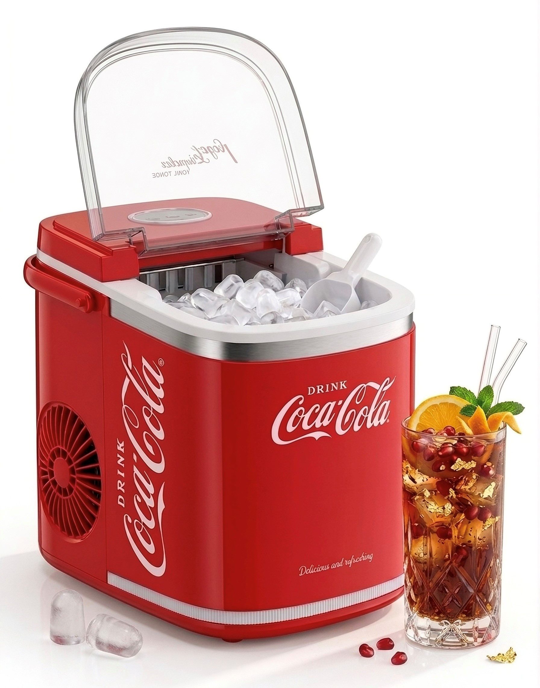 SALCO Elektrischer Eiswürfelbereiter IM-1215, COCA-COLA ® ICE CUBE MAKER