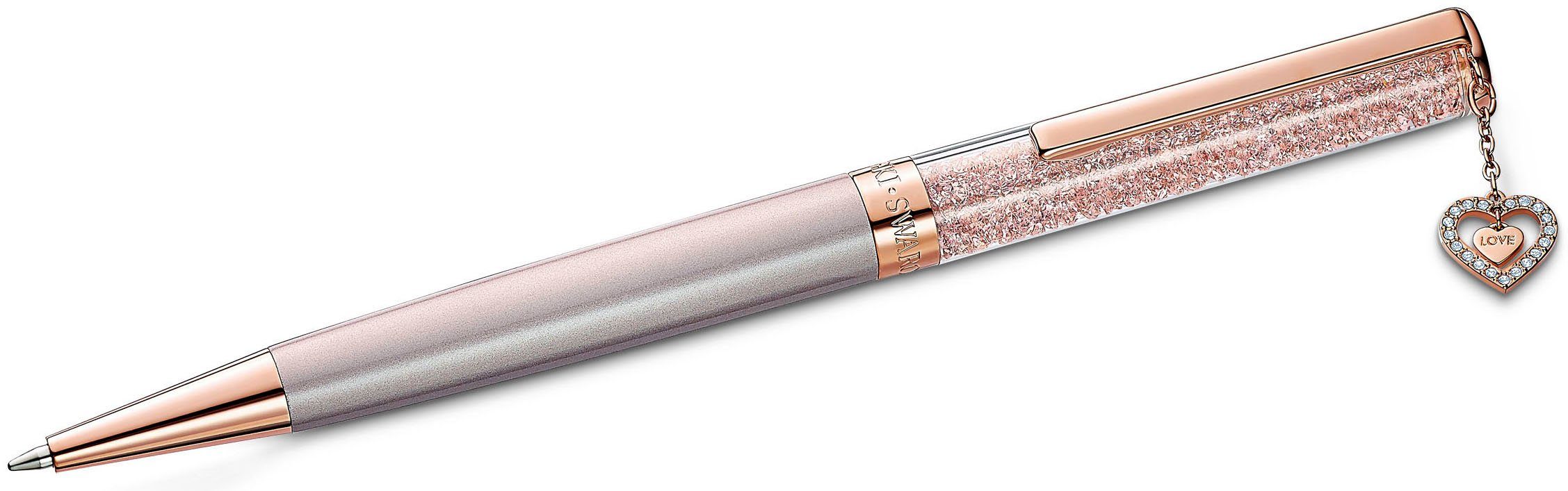 Swarovski Drehkugelschreiber Crystalline, (1-tlg), mit Swarovski® Kristallen,  Romantische Stilsicherheit beweisen mit diesem edlen Schreibgerät