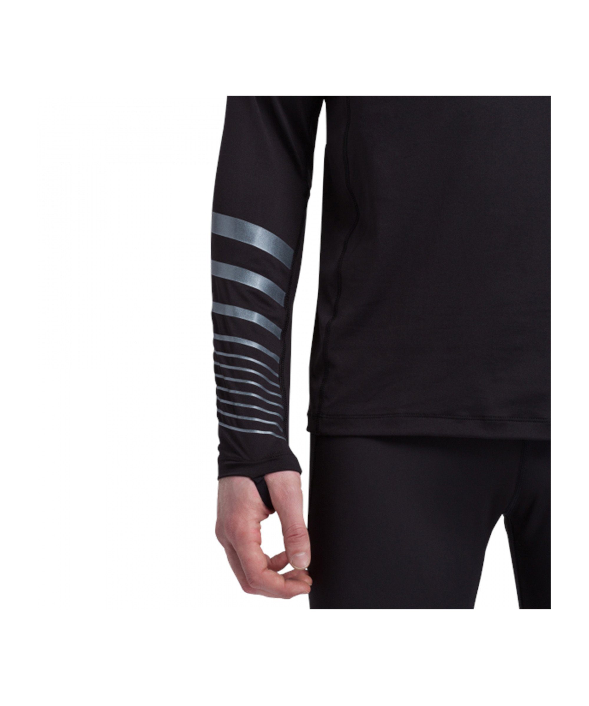 Erima Lauftop Race Line 2.0 Longsleeve Daumenöffnung Schwarz Running