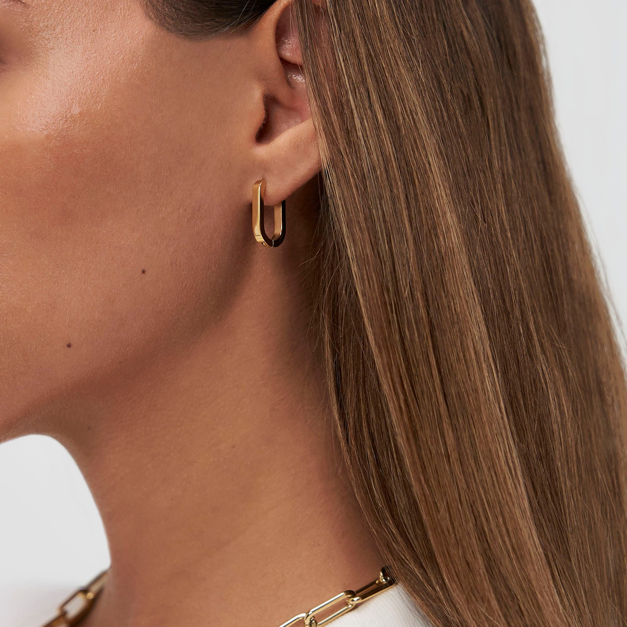 Copenhagen Studios Paar Creolen Schmuck Geschenk Edelstahl Ohrring Hoop