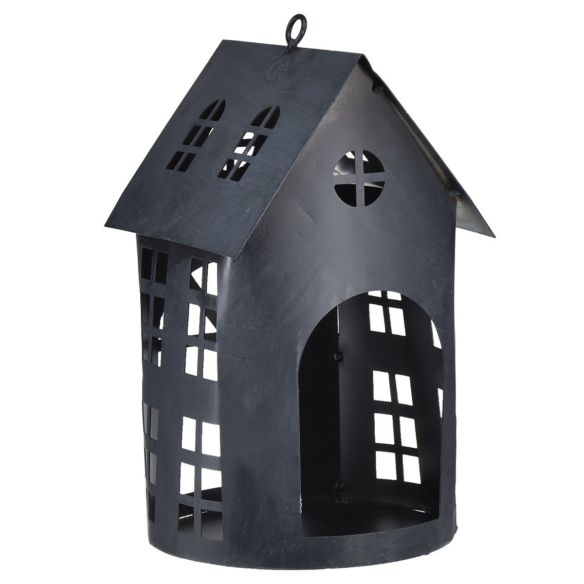 Florists Products Nistkasten Metall Vogelhaus im Antik-Look, Vintage Grau, Dekoratives
