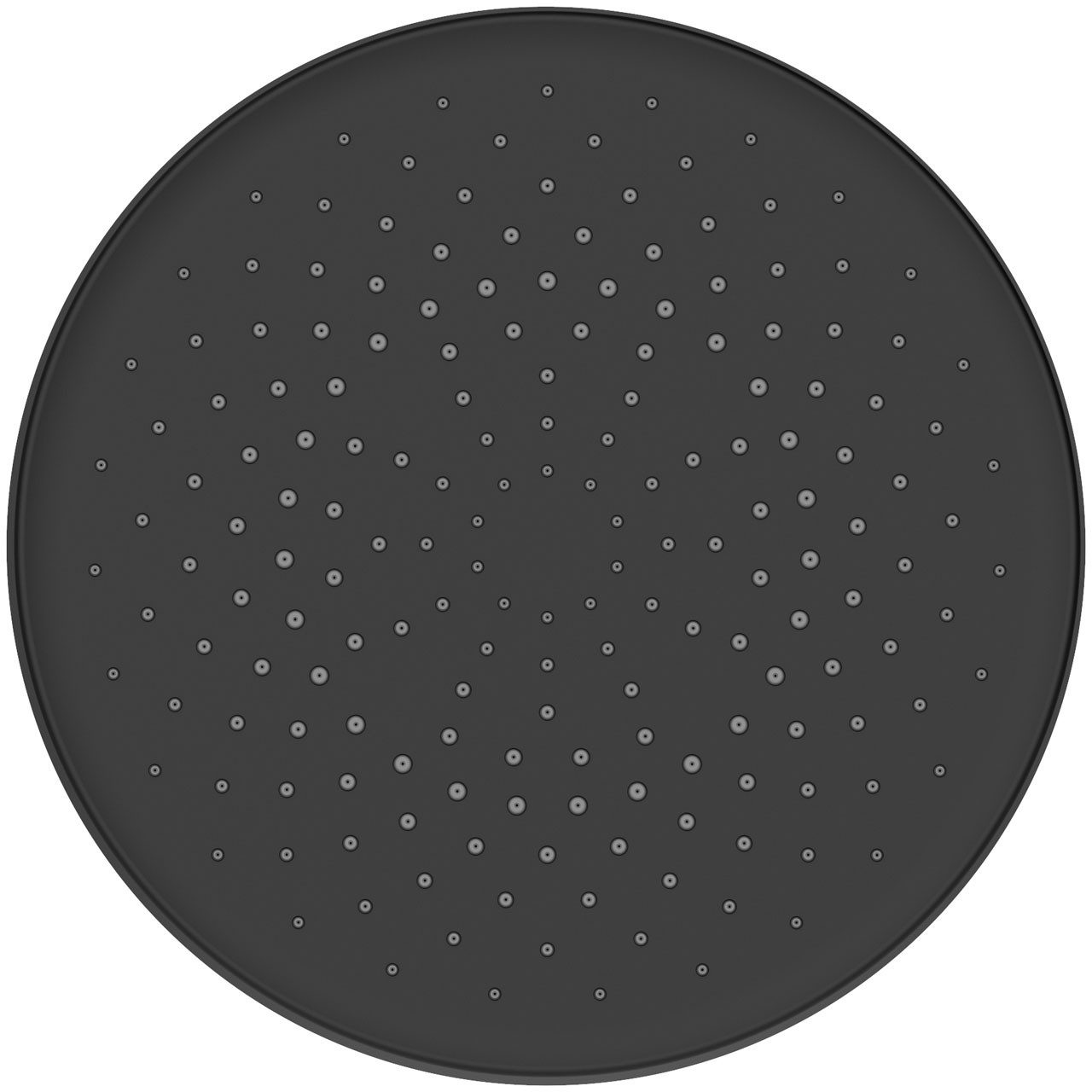 Euroshowers GmbH Kopfbrause Kopfbrause, matt schwarz, Ø 250 mm