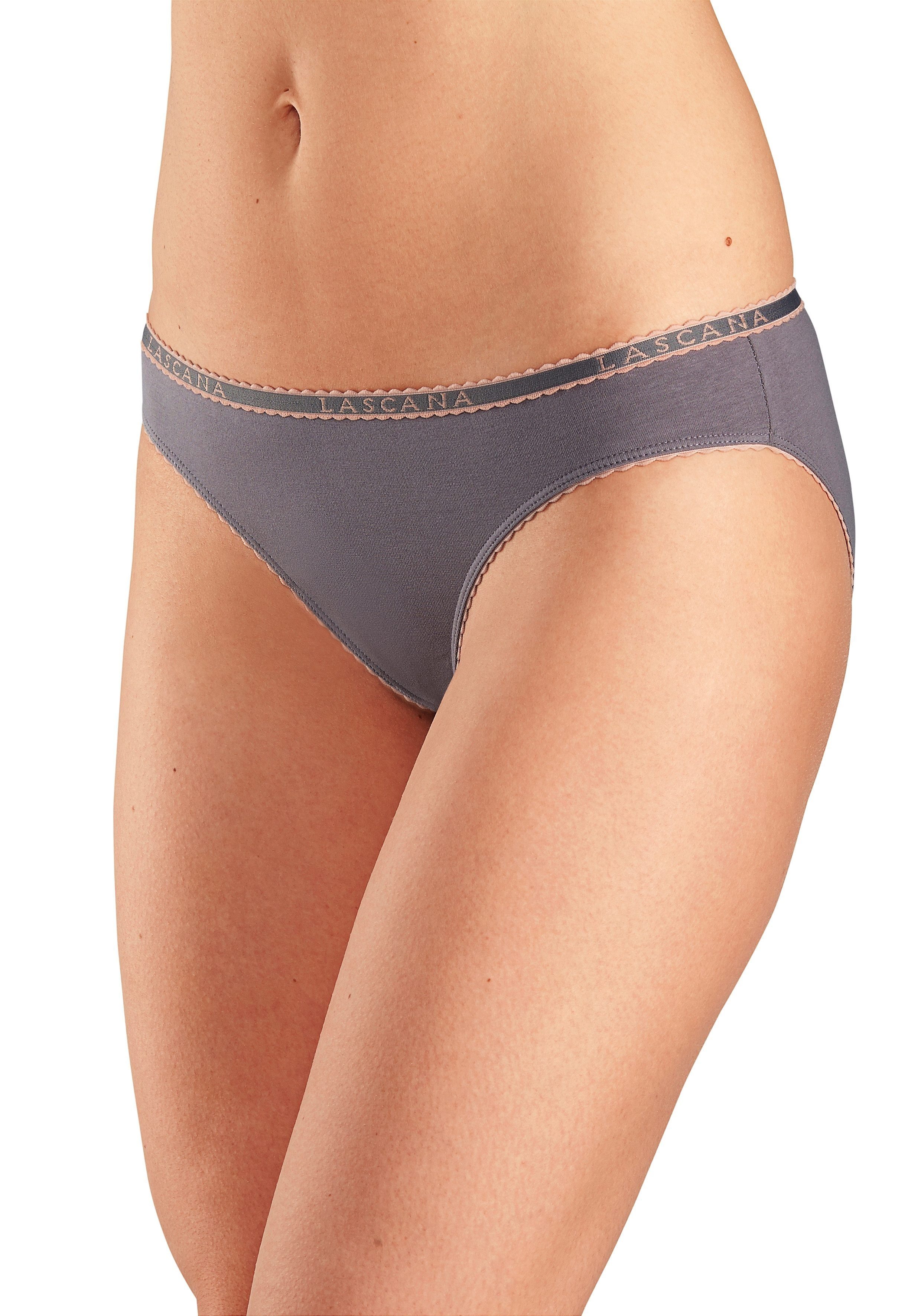 LASCANA Slip (4er-Pack) aus elastischer Baumwoll-Qualität – Bild 2 von 5