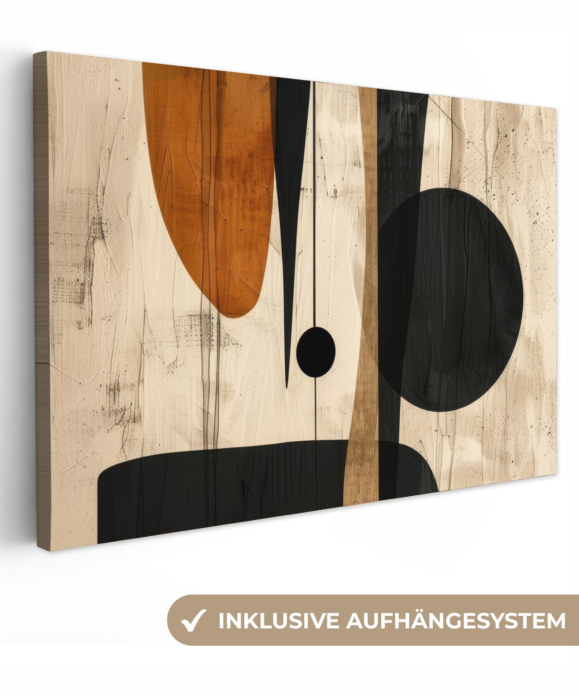 OneMillionCanvasses® Leinwandbild Abstrakt - Kunst - Formen - Modern, Fotod günstig online kaufen