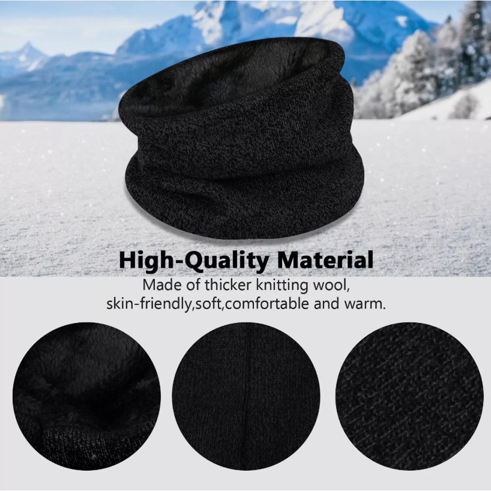 Bextsrack Mütze & Schal Modisches und warmes 3-teiliges Set aus Schal, Mütz günstig online kaufen