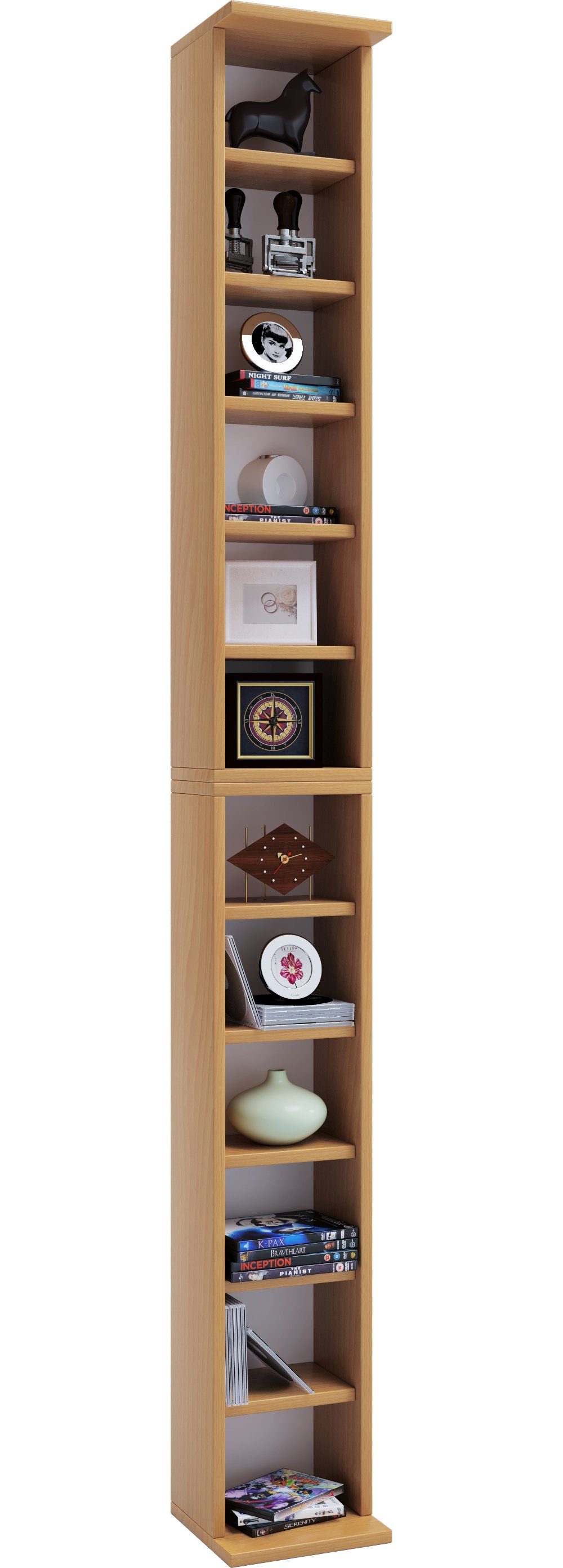 VCM Standregal Holz CD DVD Stand Aufbewahrung Deko Regal Bigol günstig online kaufen
