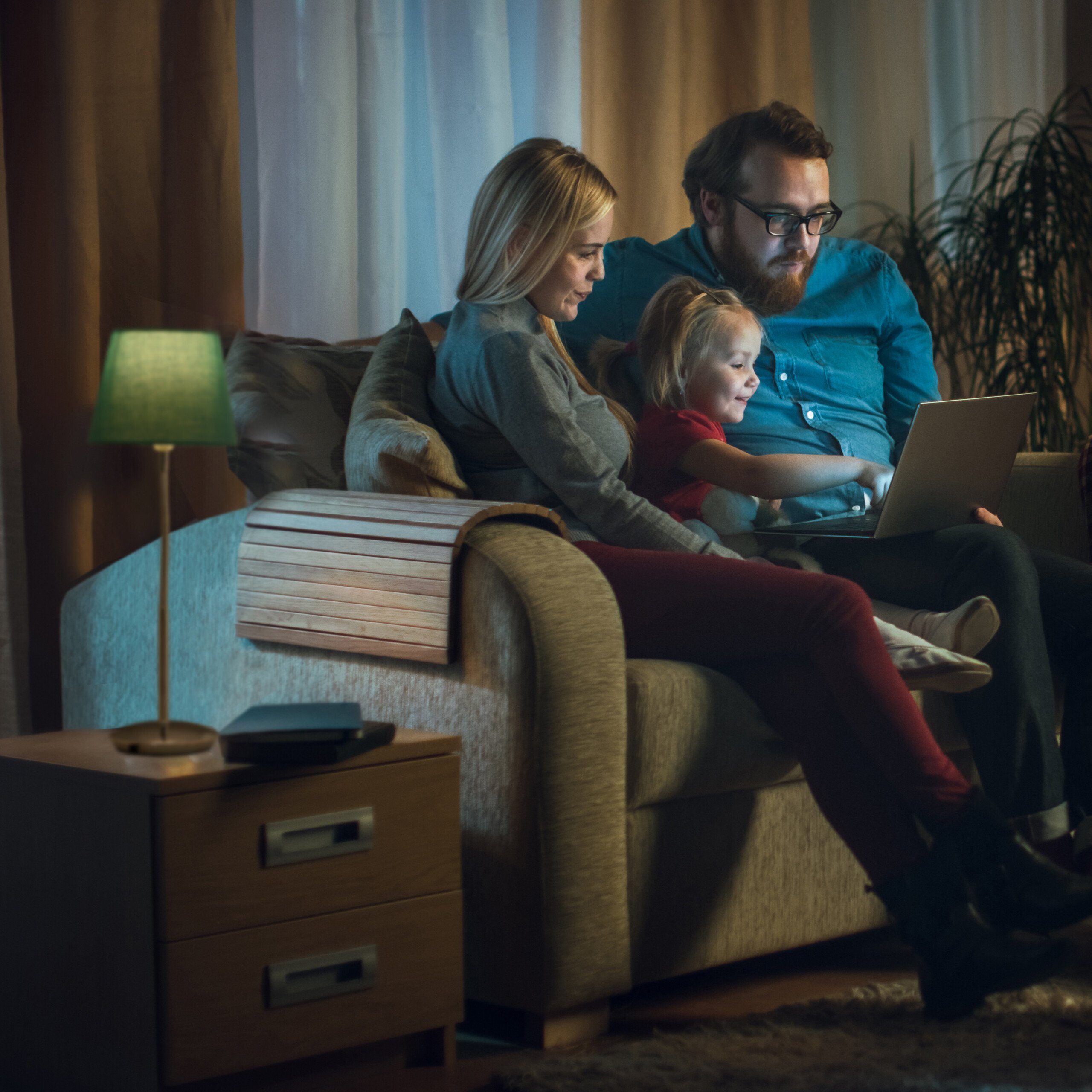 relaxdays Tischleuchte Flexible Tischlampe mit Stoffschirm, Türkis
