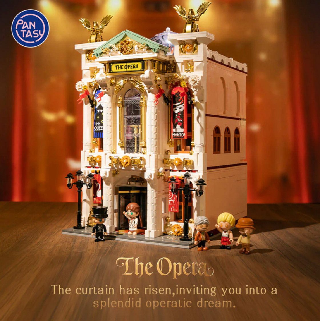 Pantasy Pantasy 85019 The Opera House 3.518 Teile Opern Haus Modular Building Konstruktions-Spielset, (3518 St)