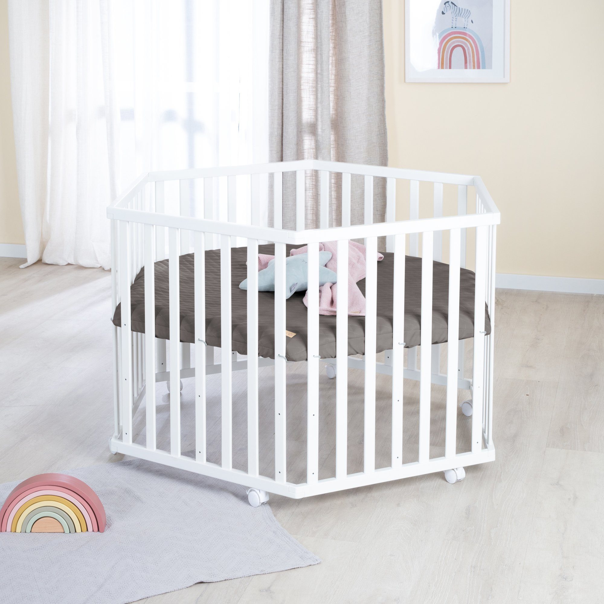 roba® Laufgitter Luxe 6-eckig, Laufstall, inkl. günstig online kaufen