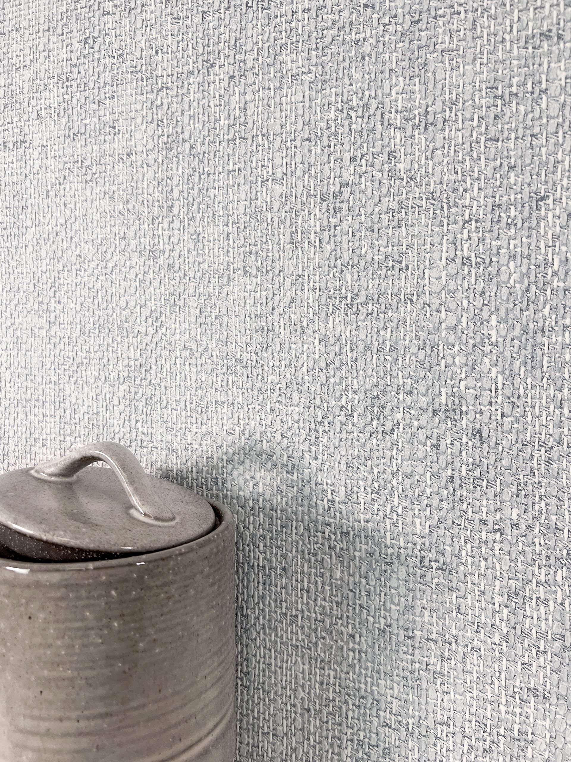 Newroom Vliestapete, Grau Tapete Struktur Modern - Uni Einfarbig Silber Mon günstig online kaufen