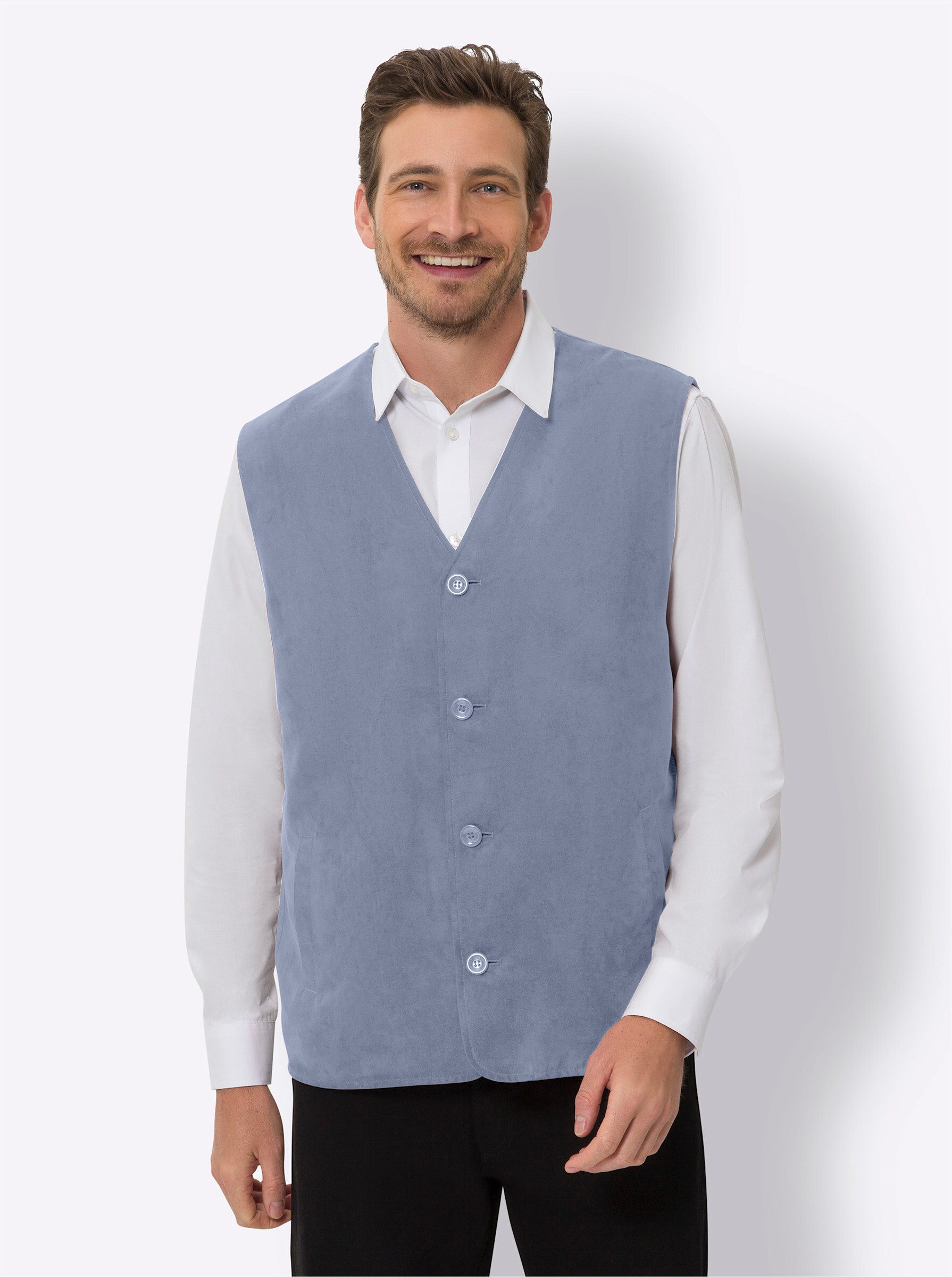 Sieh an! Jerseyweste Velours-Weste günstig online kaufen