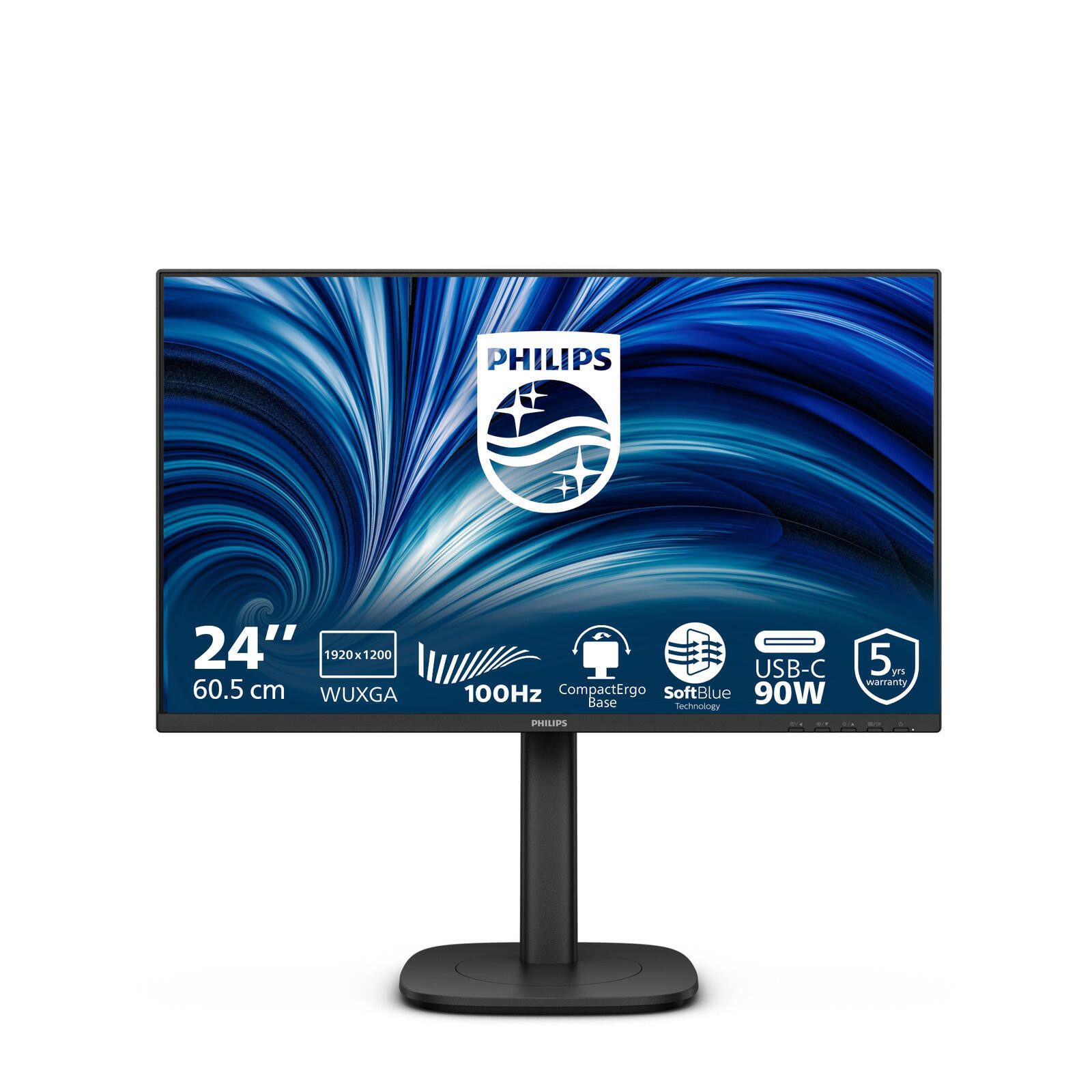 Philips 24B2U3301D/00 TFT-Monitor (1920 x 1200, 4 ms Reaktionszeit, 100 Hz, IPS Panel)