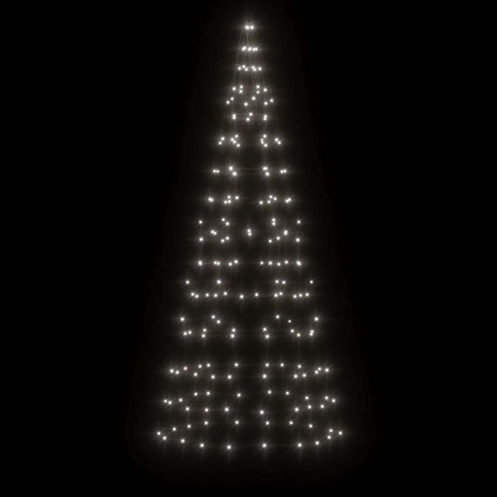 vidaXL Dekolicht 180 cm LED-Weihnachtsbaum für Fahnenmast 200 LEDs Kaltweiß 180 cm Auße