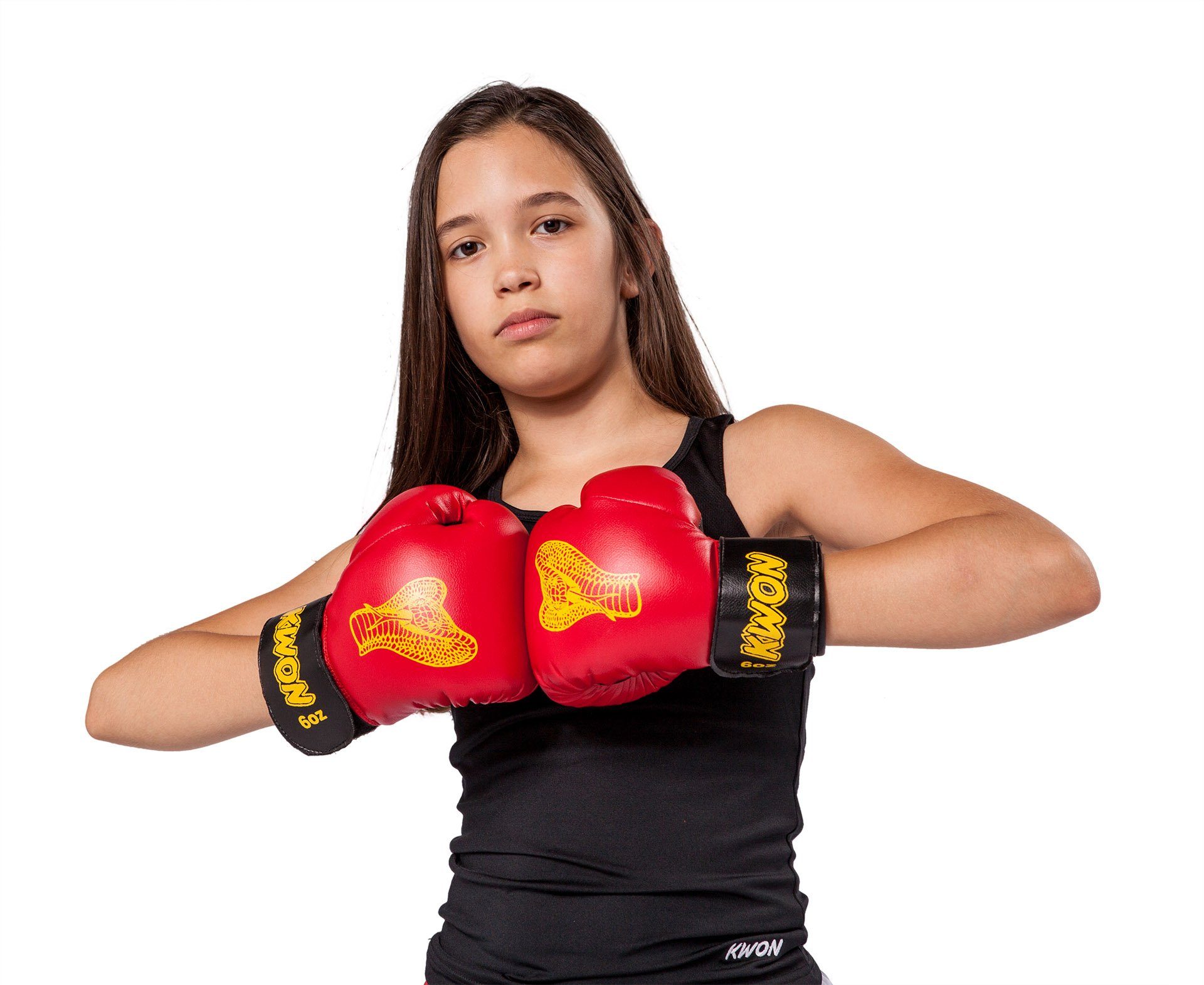 KWON Boxhandschuhe Cobra Kinder Junior Box-Handschuhe 6 Unzen Kids klein Boxen Kickboxen (Paar), 6 Unzen, Einsteiger, Boxen und Schlagtraining am Sandsack/Pratze