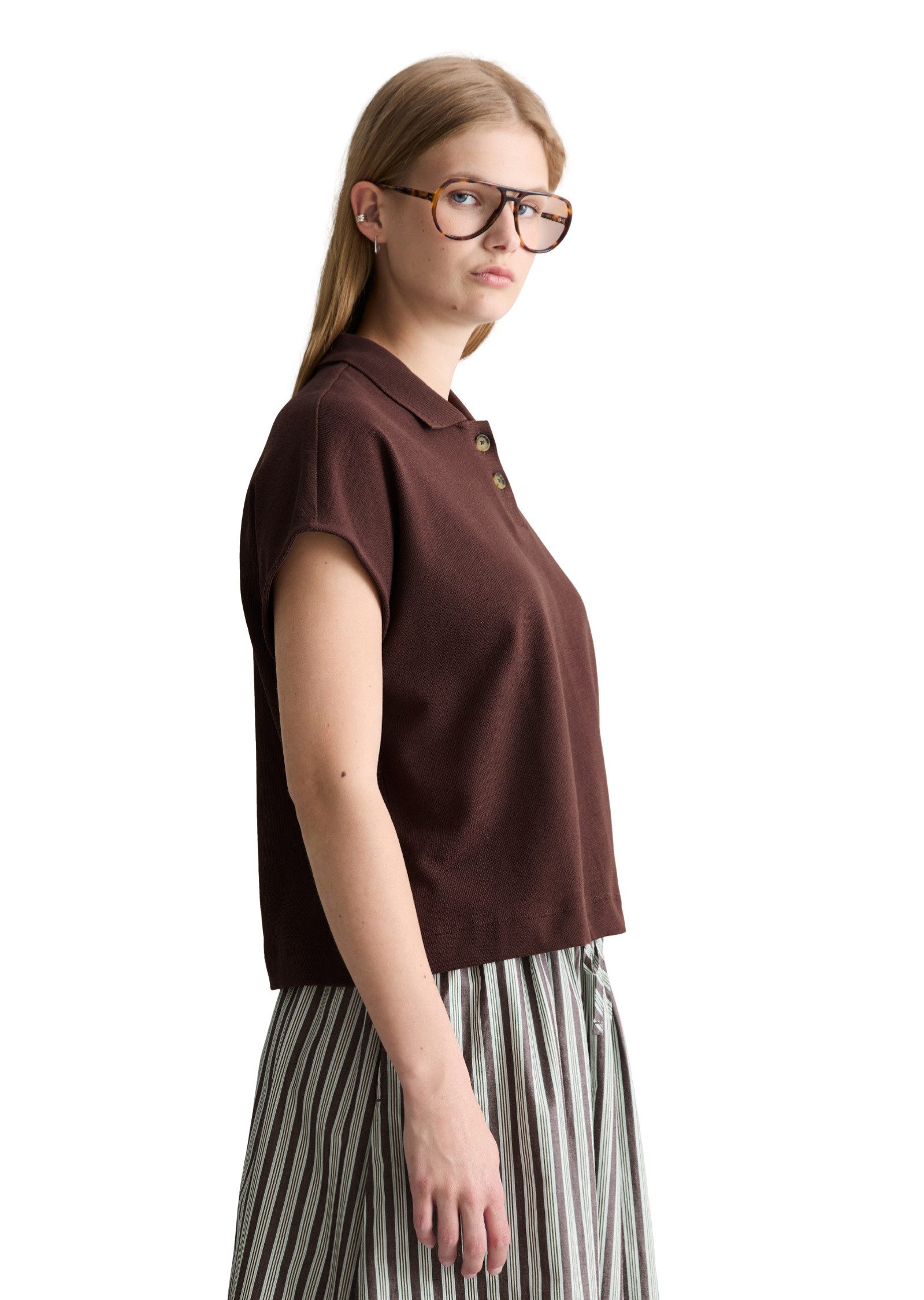 Marc O'Polo DENIM Poloshirt aus schwerem Single Jersey