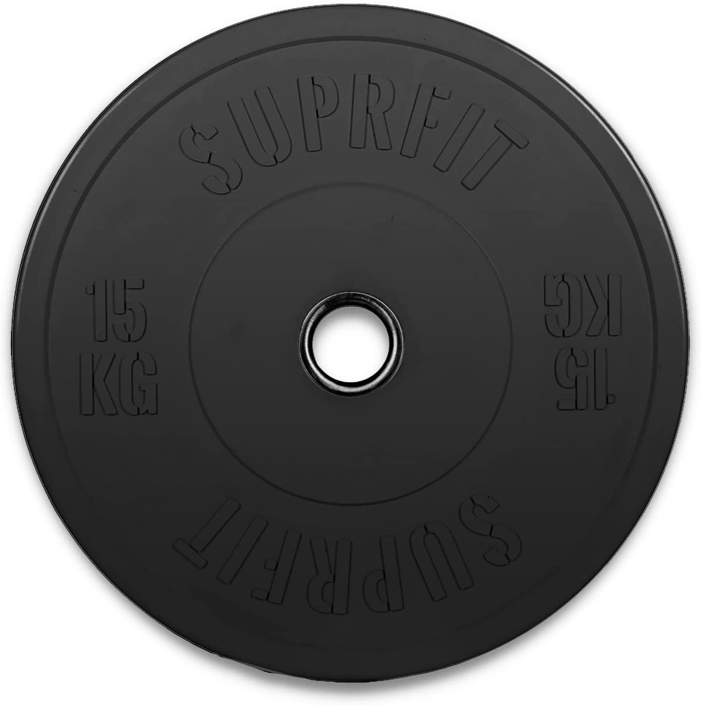 SF SUPRFIT Hantelscheiben Gummierte Fitness Bumper Plates, 15 kg, (1-tlg) | Hantelscheiben