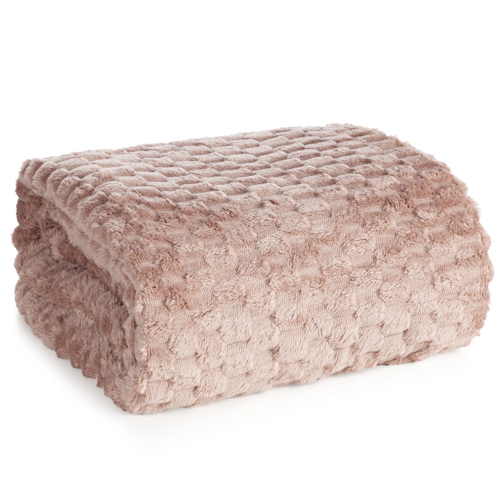 Wohndecke CINDY/6, Design91, Tolle Struktur, Waffelmuster, Weich, Karierte günstig online kaufen