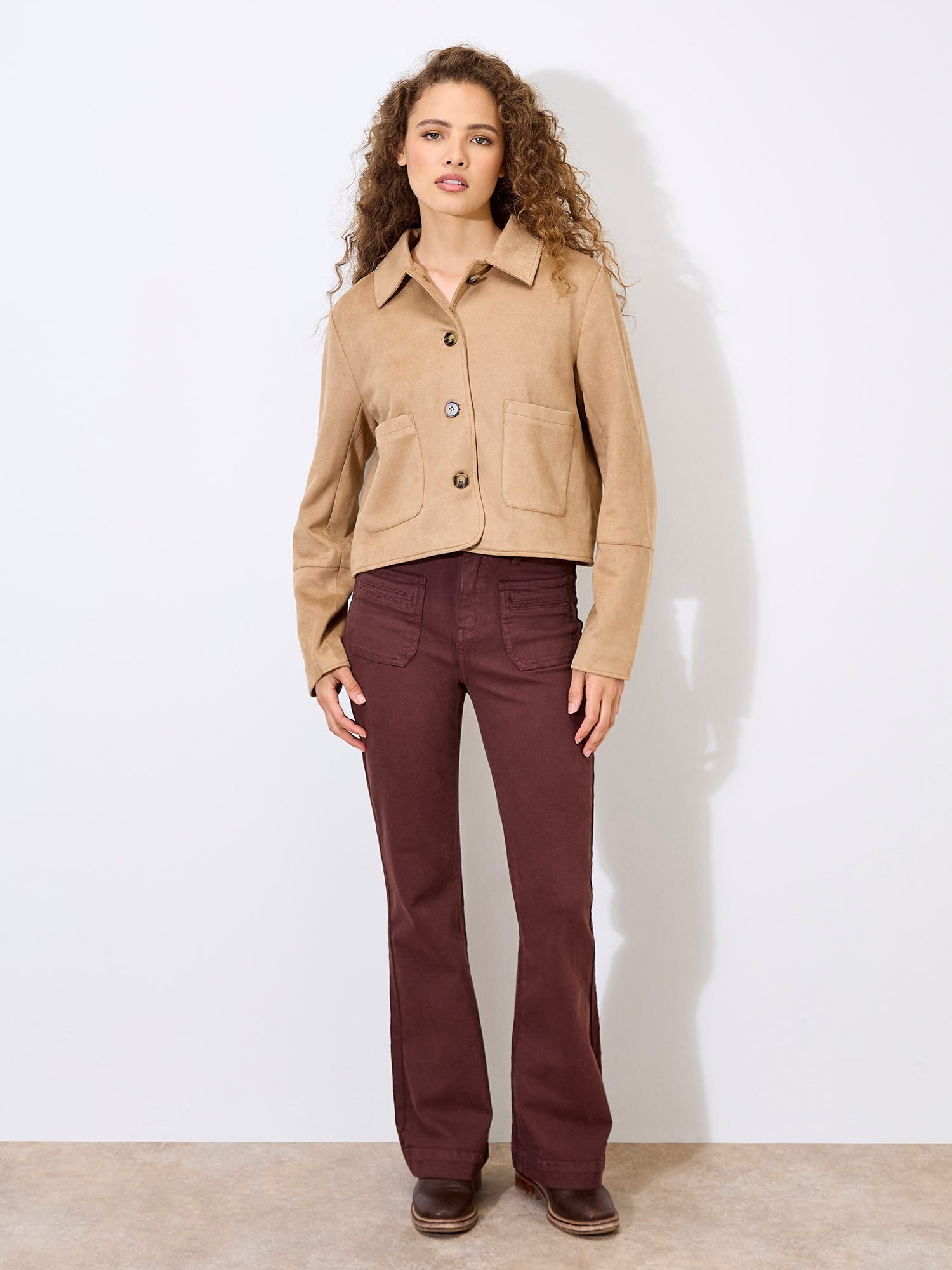 Apricot Kurzjacke Sudette Jacke mit Hemdkragen günstig online kaufen