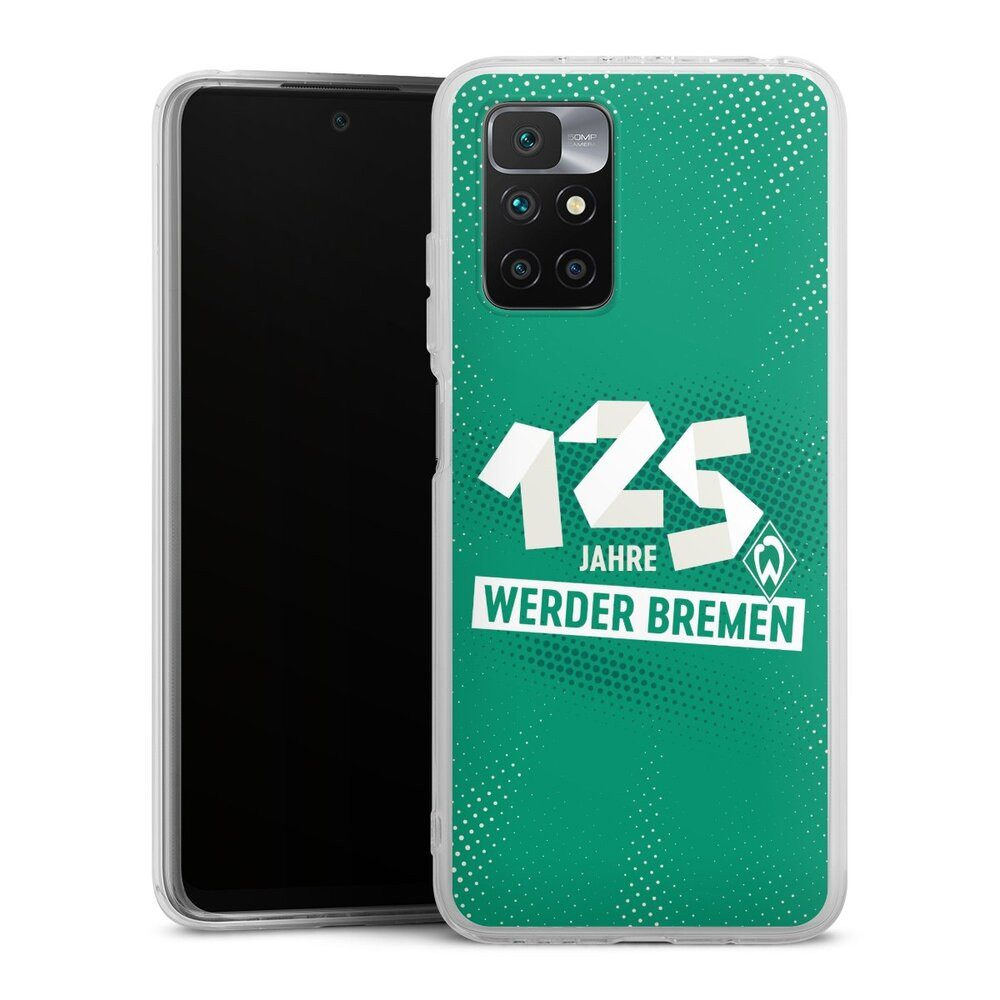 DeinDesign Handyhülle 125 Jahre Werder Bremen Offizielles Lizenzprodukt, Xiaomi Redmi 10 Silikon Hülle Bumper Case Handy Schutzhülle