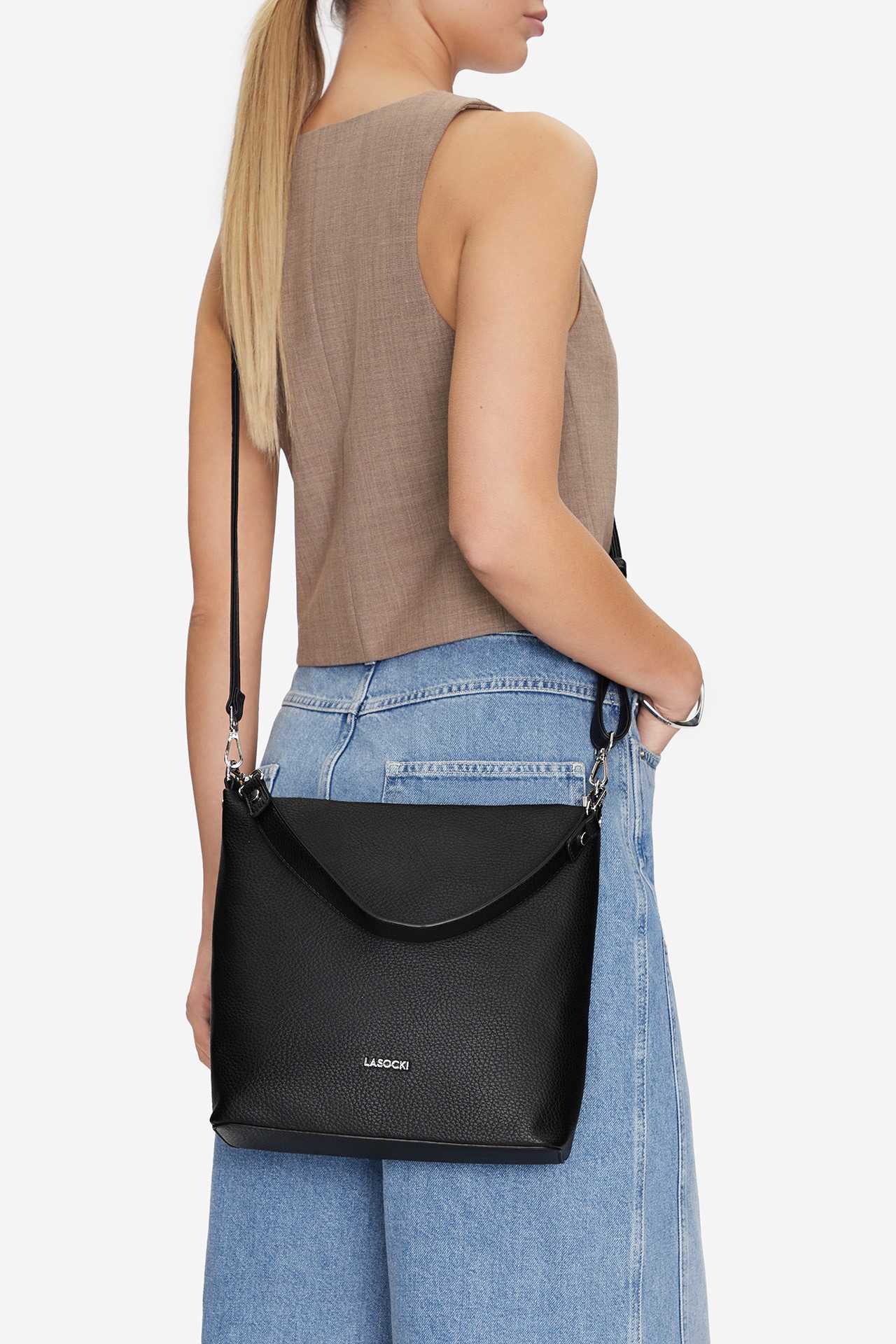 Handtasche Lasocki Kleine Tasche LSK-X-006-07 schwarz