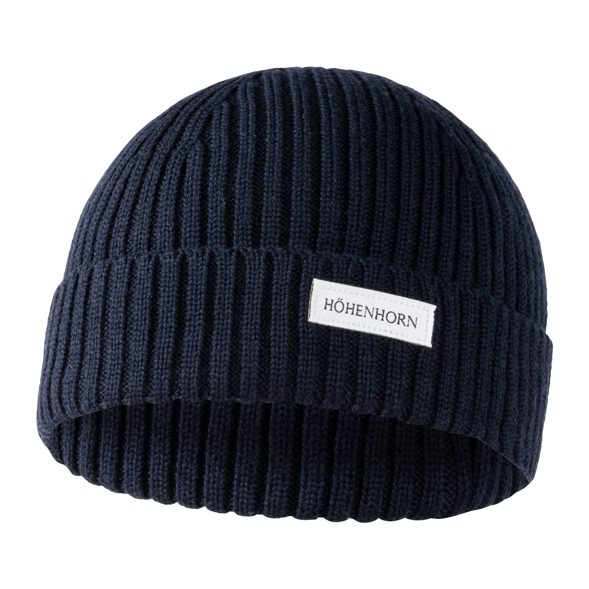 Höhenhorn Strickmütze Nordföhn Knitted Beanie Merinowolle Herren Damen Unisex Wintermütze Einheitsgröße, warm, weich, schnelltrockned