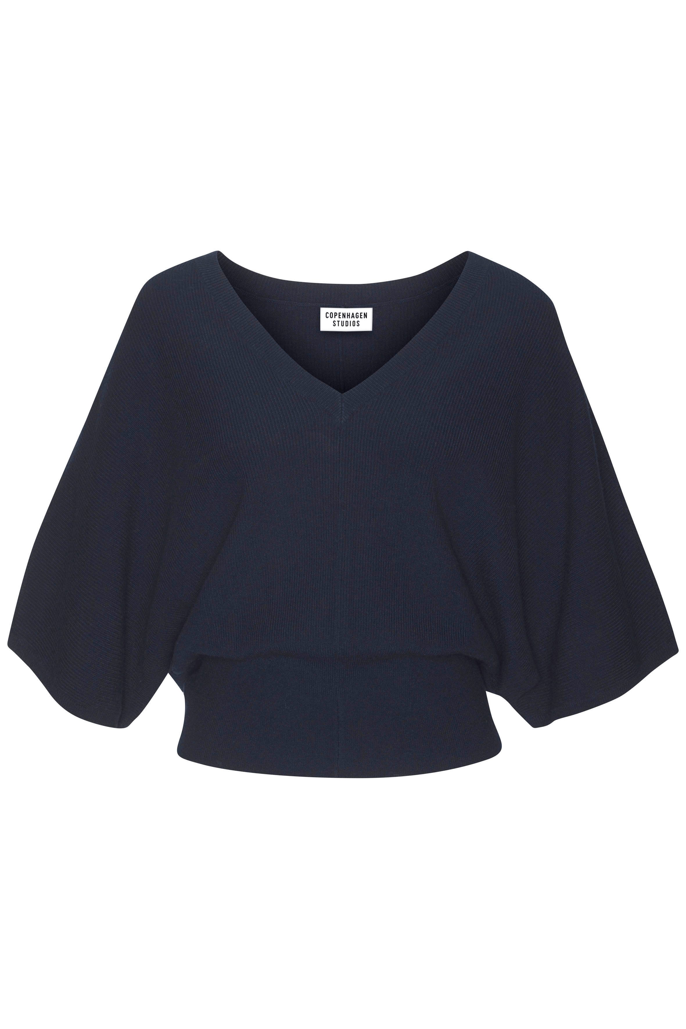 Copenhagen Studios Fledermausshirt aus hochwertiger, feiner Rippe, Loungewear – Bild 2 von 5