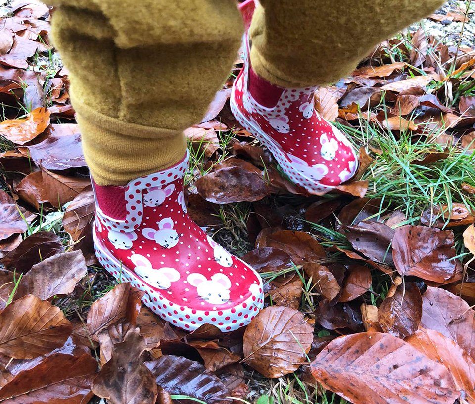 Beck Kleinkinder Gummistiefel Mäuschen Gummistiefel (wasserdichter Kurzstiefel aus weichem Naturkautschuk) seitliche Gummi-Einsätze für leichtes An- und Auszieh – Bild 5 von 5