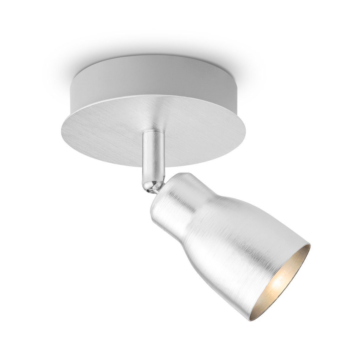 inkl. GU10 ALBA sweet aluminium Einzelstrahler home Deckenspot home Leuchtmittel LED Deckenleuchte