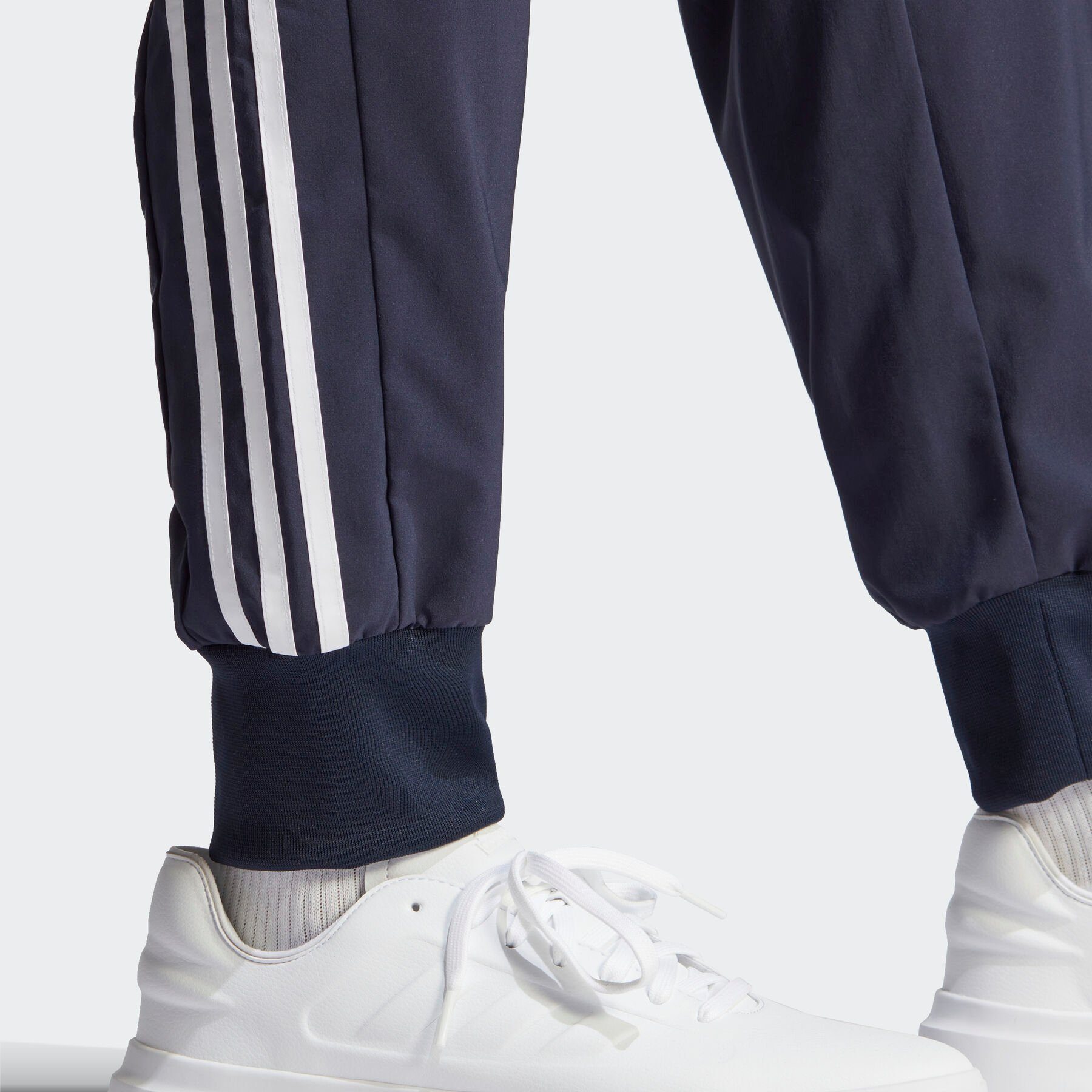 ESSENTIALS AEROREADY Ink 3STREIFEN adidas CUFF Sportswear WOVEN Legend White / TAPERED HOSE (1-tlg) Sporthose