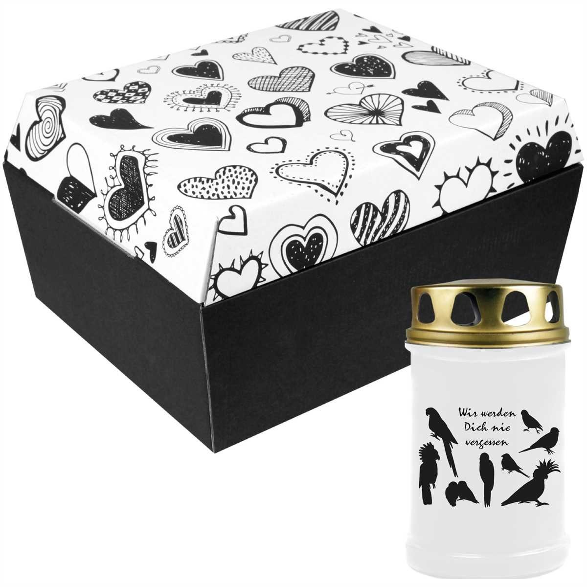 Bestlivings Grabkerze, Grabkerze mit vers. Motiven (bis zu 48 St. Brenndauer)