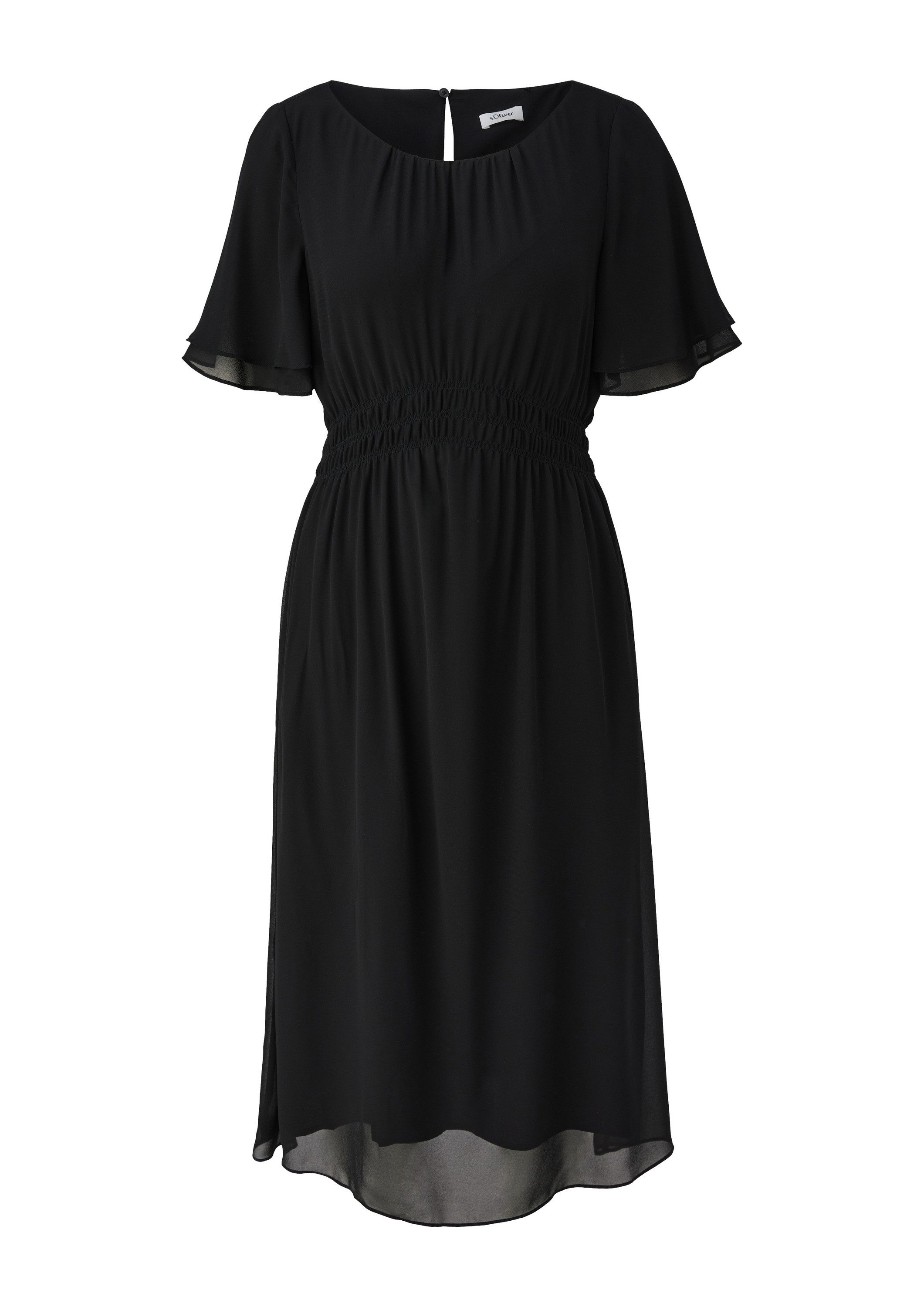 s.Oliver Midikleid Kleid Chiffon-Kleid mit elastischem günstig online kaufen