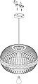 EGLO Pendelleuchte »AMSFIELD«, braun / Ø38 x H110 cm / exkl. 1 x E27 (je max. 60W) / Deckenlampe aus Holz - Pendellampe - Hängelampe - Esstischlampe - Wohnzimmerlampe - Schlafzimmerlampe - Wohnzimmer - Schlafzimmer - Holzlampe, Bild 5