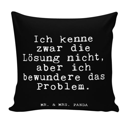 Mr. & Mrs. Panda Dekokissen »Ich kenne zwar die... Schwarz Danke