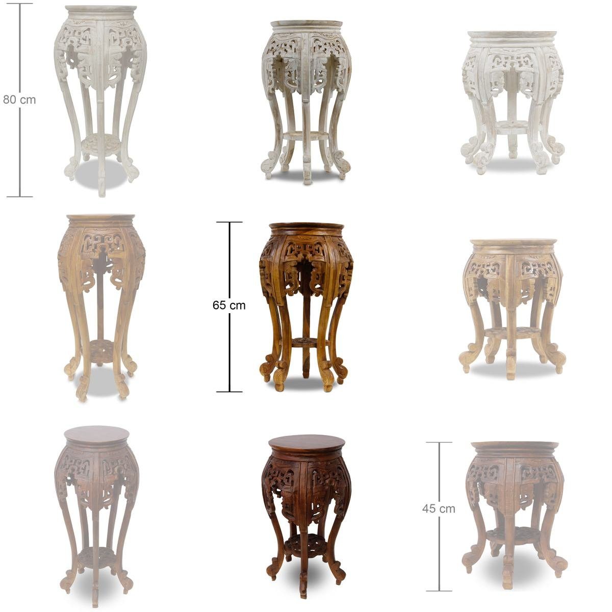 Oriental Galerie Blumenhocker Rundhocker Barock verschiedene Größen und Farben Variante (1 St)