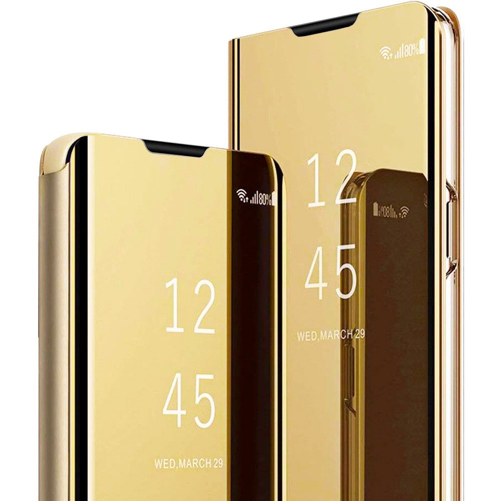 FITSU Handyhülle Spiegelhülle für Samsung Galaxy A17 (5G) Handytasche Flipcase 6,7 Zoll, Schlanke Klapphülle, elegantes Flipcase, Handyhülle mit Standfunktion